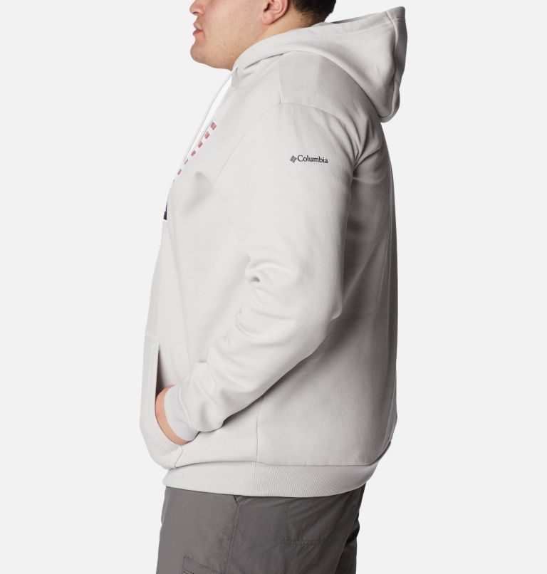 Men's Columbia CSC Country Logo Hoodie Light Grey | Plus Size CA-KL860